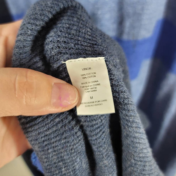 Vince Knit Maxi Dress Size M Scoop Neck Sleeveless Multi Stripe Colorblock - Picture 5 of 6